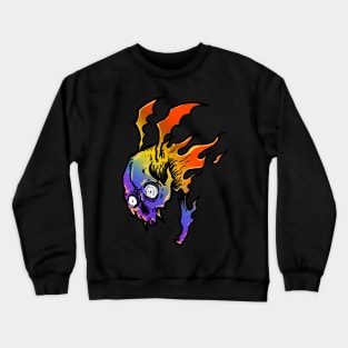 SKULL BAT RAINBOW Crewneck Sweatshirt